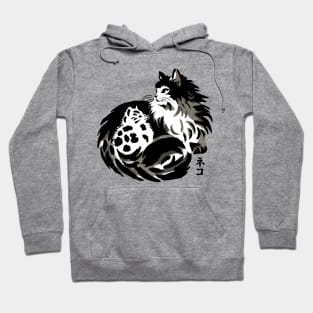 Sumi-e Cats Hoodie